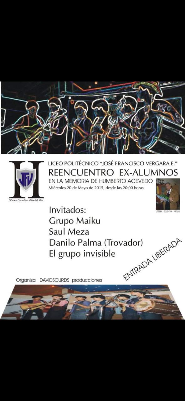 Afiche de un encuentro musical.